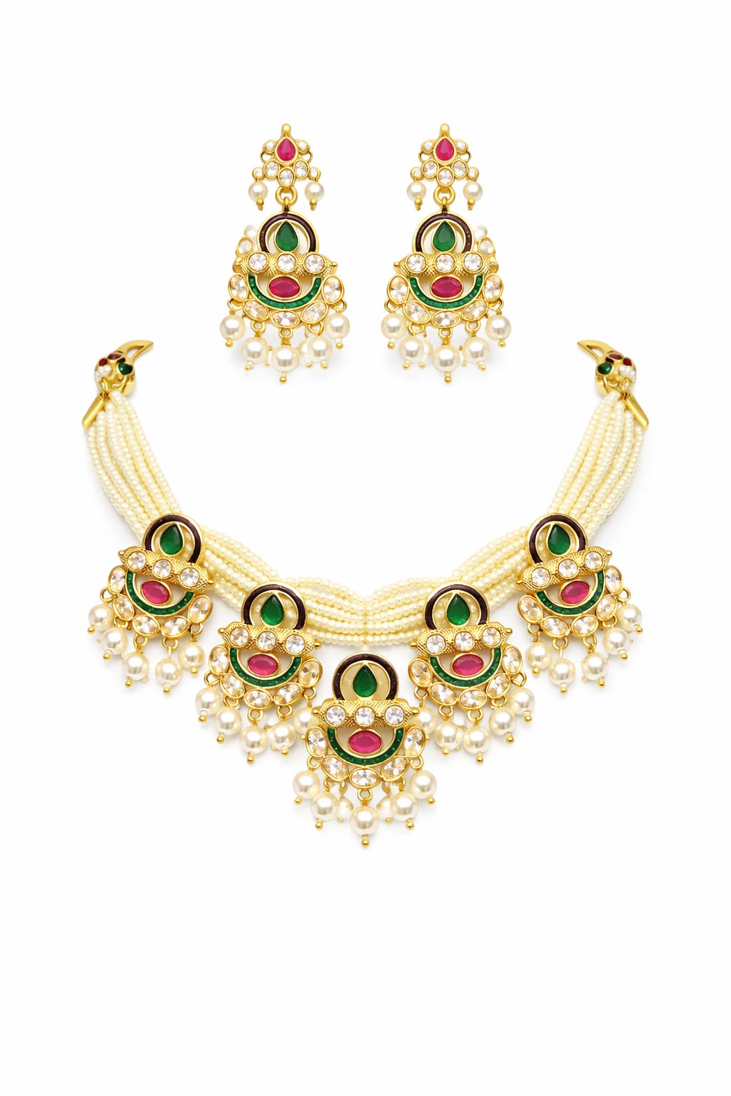 Green Necklace Set