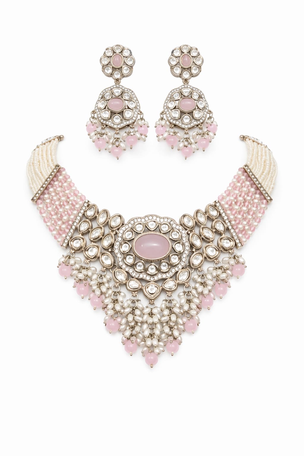 Pink Necklace Set
